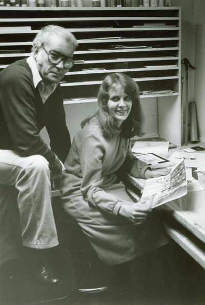 IMAGE: Gregg Snazelle and Sally Cruikshank at Snazelle Films